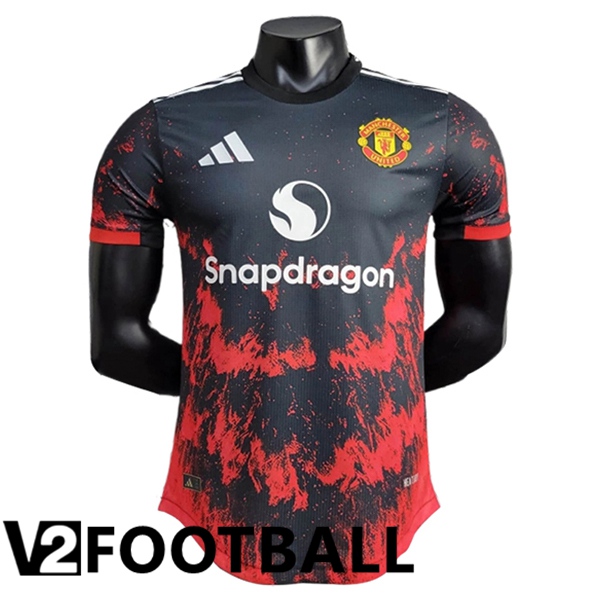 Manchester United Soccer Shirt Special Editioncile Black/Red 2024/2025