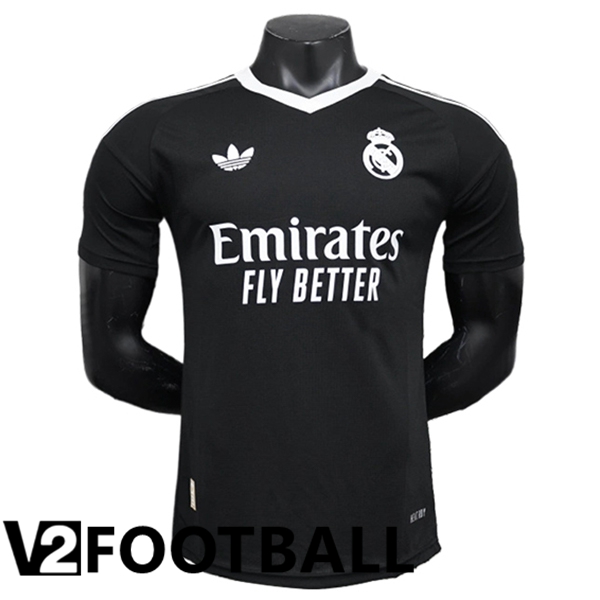 Real Madrid Goalkeeper Soccer Shirt Black 2024/2025