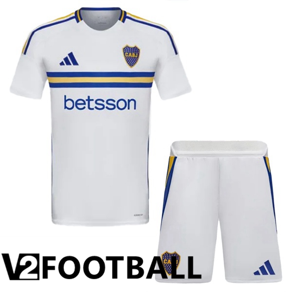 Boca Juniors Kids Away Soccer Shirt White 2024/2025