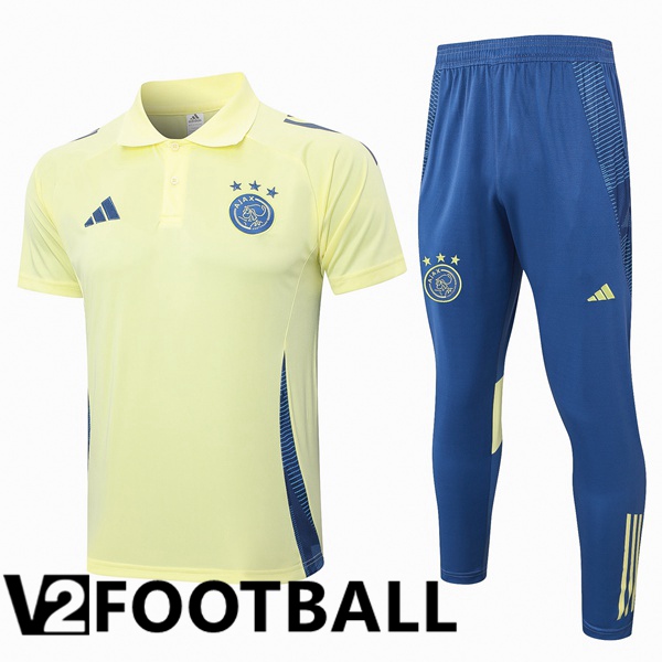 AFC Ajax Soccer Polo + Training Pants Yellow 2024/2025