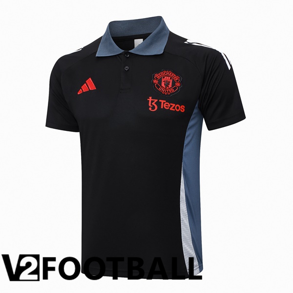 Manchester United Soccer Polo Black 2024/2025