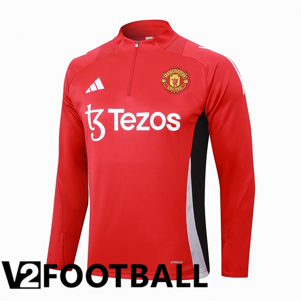 Manchester United Training Sweatshirt Red 2024/2025