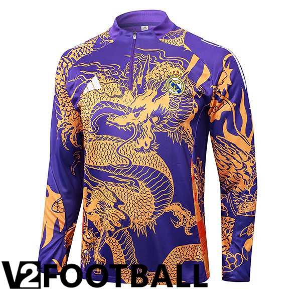 Real Madrid Training Sweatshirt Purple 2024/2025