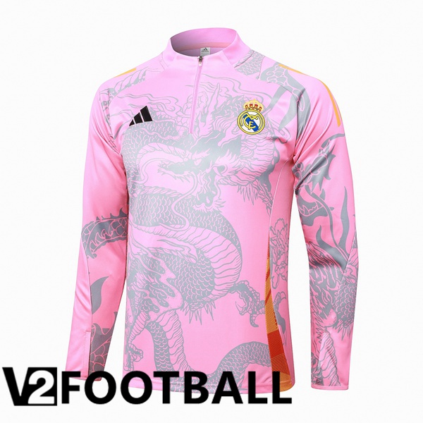 Real Madrid Training Sweatshirt Pink 2024/2025