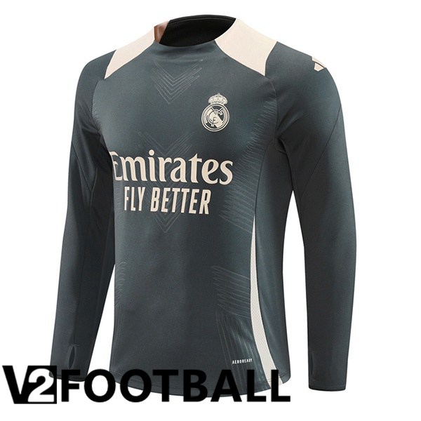 Real Madrid Training Sweatshirt Grey 2024/2025