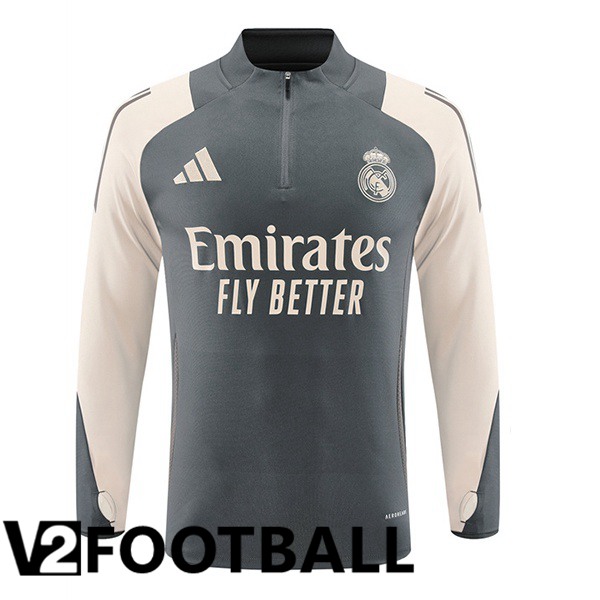 Real Madrid Training Sweatshirt Grey 2024/2025