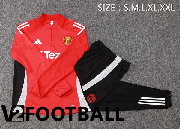 Manchester United kit Training Tracksuit Red 2024/2025