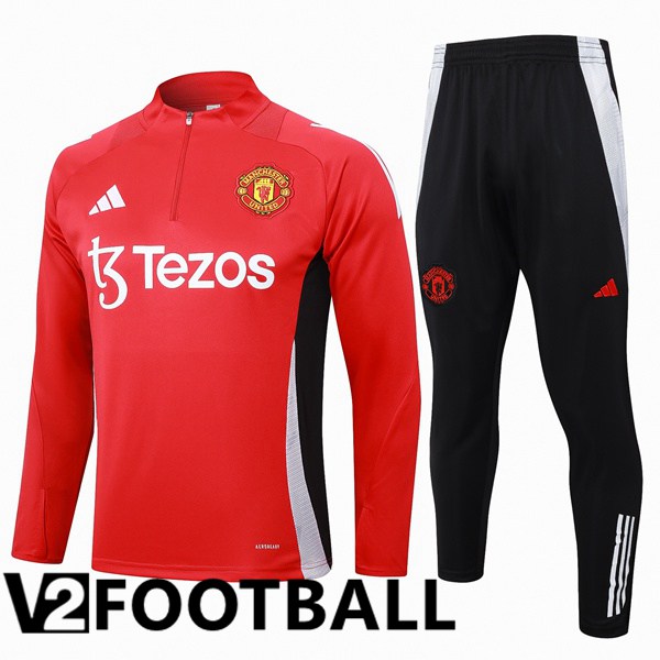 Manchester United kit Training Tracksuit Red 2024/2025