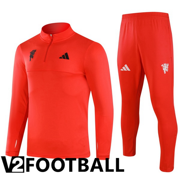 Manchester United kit Training Tracksuit Red 2024/2025