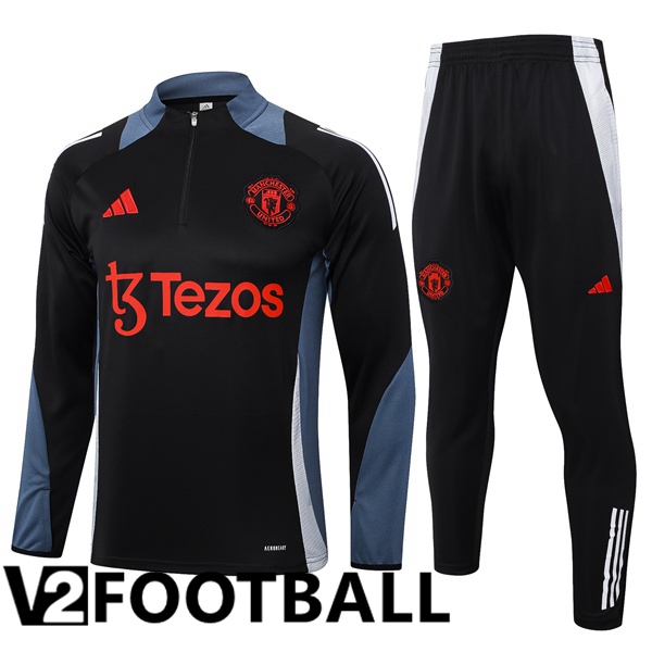 Manchester United kit Training Tracksuit Black 2024/2025