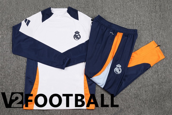 Real Madrid kit Training Tracksuit White 2024/2025