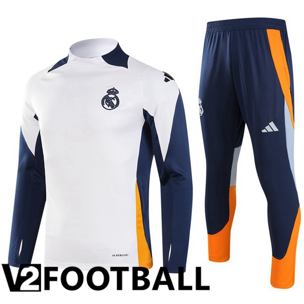 Real Madrid kit Training Tracksuit White 2024/2025