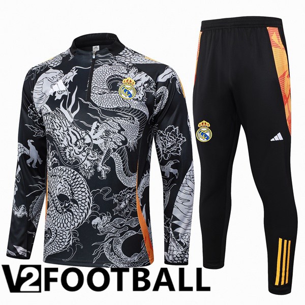 Real Madrid kit Training Tracksuit Black 2024/2025