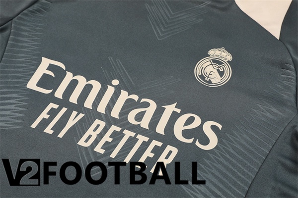 Real Madrid kit Training Tracksuit Grey 2024/2025