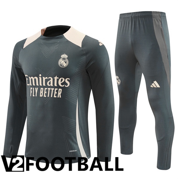 Real Madrid kit Training Tracksuit Grey 2024/2025