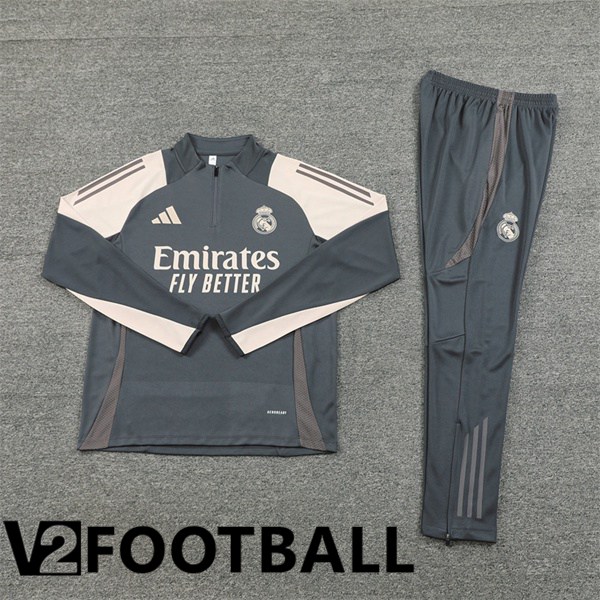 Real Madrid kit Training Tracksuit Grey 2024/2025