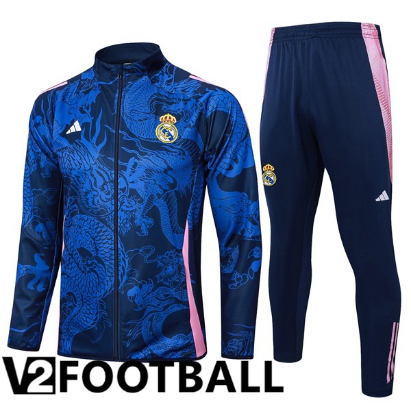 Real Madrid kit Training Jacket Suit Blue Royal 2024/2025