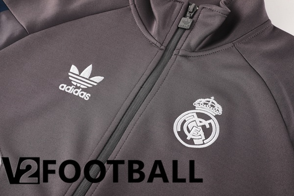 Real Madrid kit Training Jacket Suit Grey 2024/2025