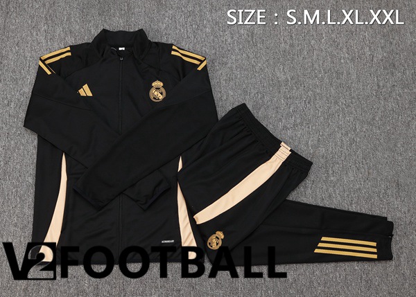 Real Madrid kit Training Jacket Suit Black 2024/2025