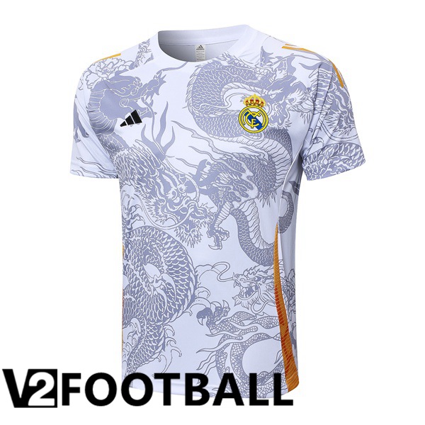 Real Madrid Training T Shirt White 2024/2025