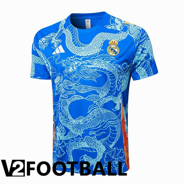 Real Madrid Training T Shirt Blue 2024/2025