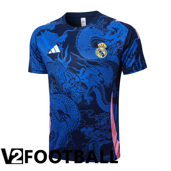 Real Madrid Training T Shirt Blue Royal 2024/2025