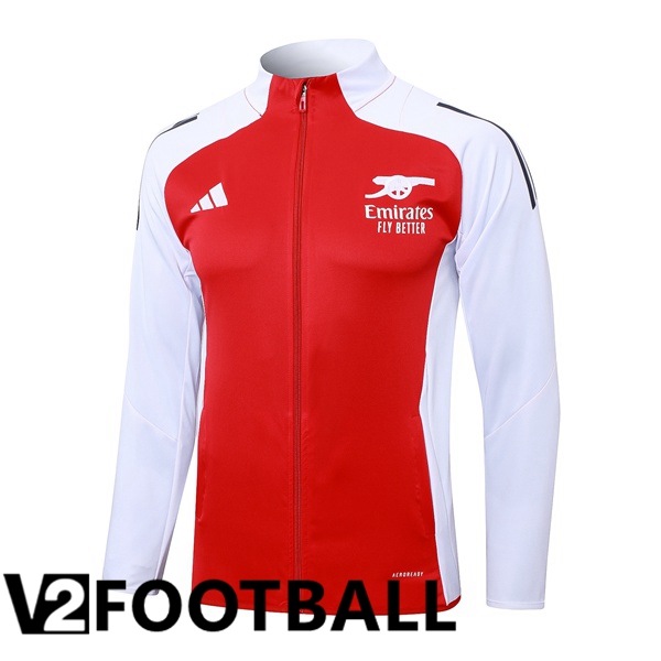 Arsenal Training Jacket Red White 2024/2025