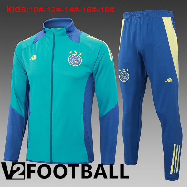 AFC Ajax Kids kit Training Jacket Suit Green 2024/2025