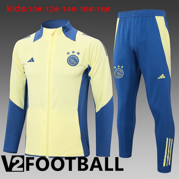 AFC Ajax Kids kit Training Jacket Suit Yellow 2024/2025