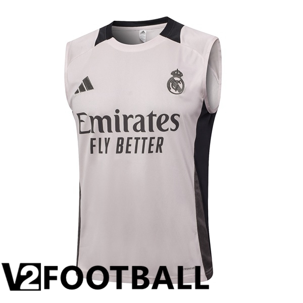 Real Madrid Gilet Soccer Grey 2024/2025