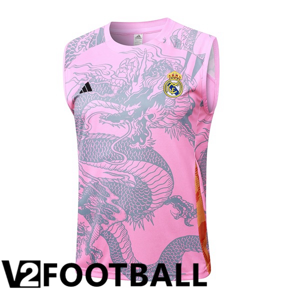 Real Madrid Gilet Soccer Pink 2024/2025