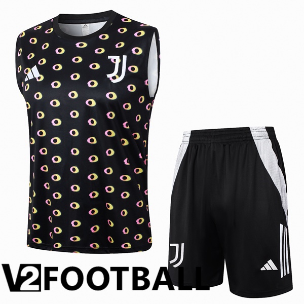 Juventus Gilet Soccer + Shorts Black 2024/2025