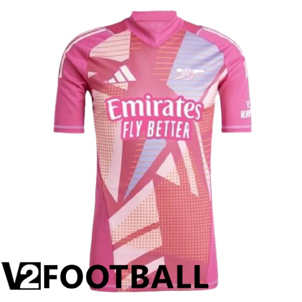 Arsenal Goalkeeper Soccer Shirt Pink 2024/2025