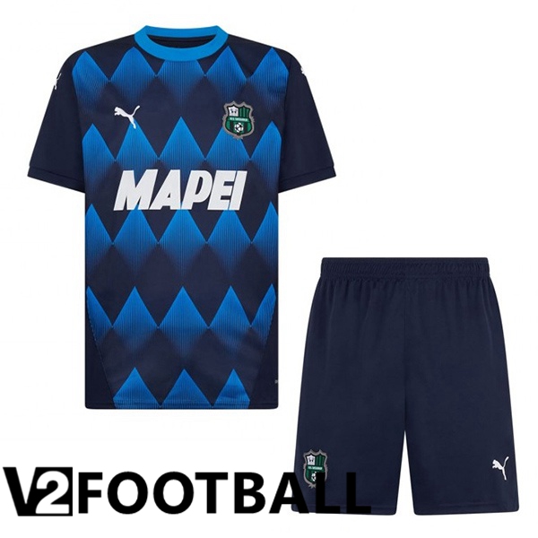 US Sassuolo Kids Third Soccer Shirt Blue 2024/2025