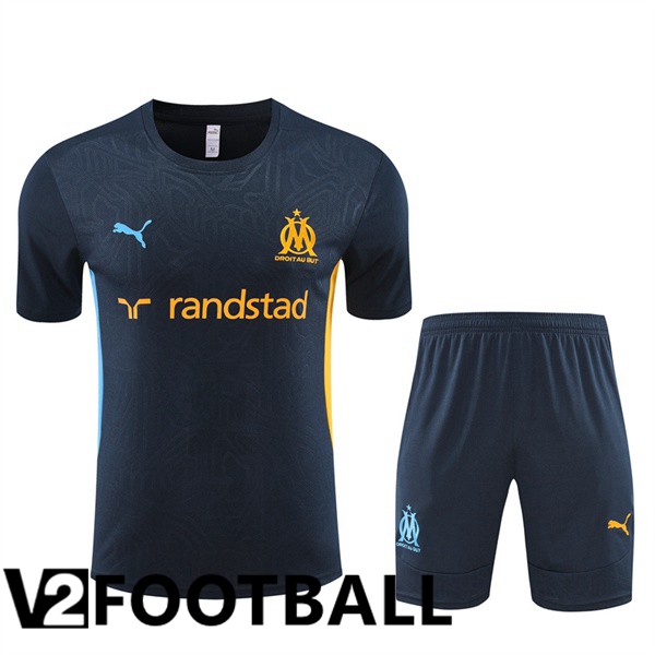 Marseille OM + Shorts kit Training T Shirt Blue Royal 2024/2025