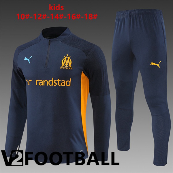 Marseille OM Kids kit Training Tracksuit Blue Royal 2024/2025