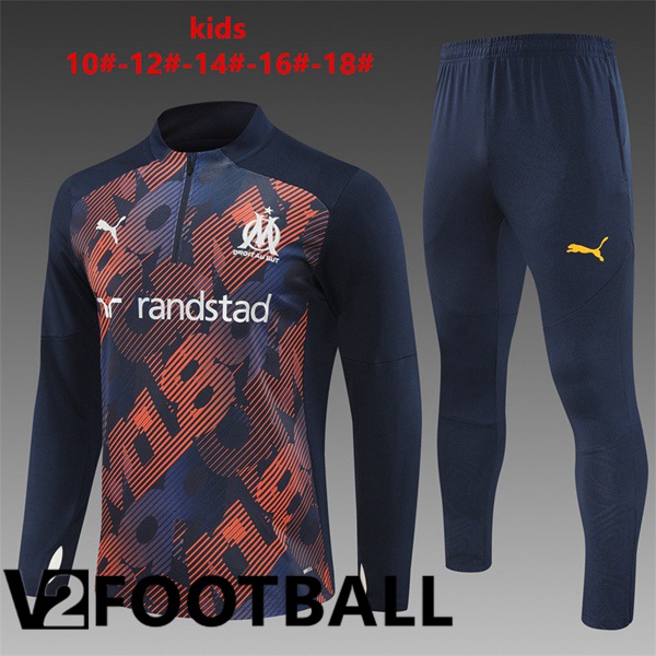 Marseille OM Kids kit Training Tracksuit Blue Royal 2024/2025