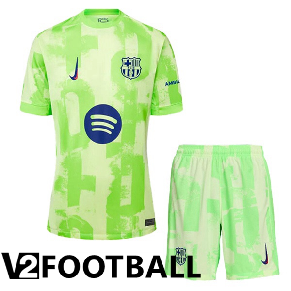 FC Barcelona Kids Third Soccer Shirt Green 2024/2025