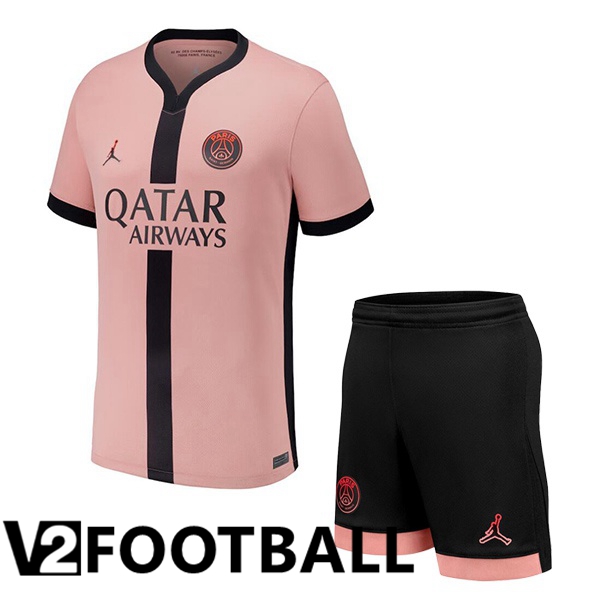 Paris PSG Kids Third Soccer Shirt Pink 2024/2025