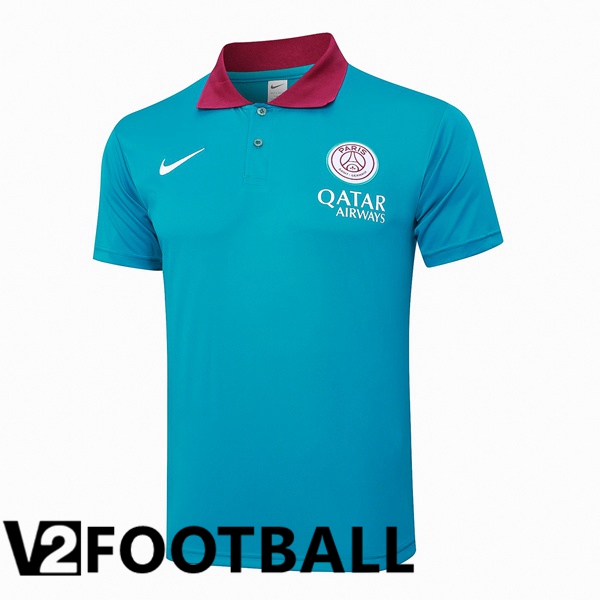 Paris PSG Soccer Polo Blue 2024/2025