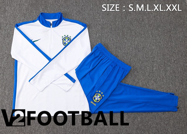 Brazil kit Training Tracksuit White 2024/2025