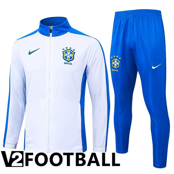 Brazil kit Training Jacket Suit White 2024/2025