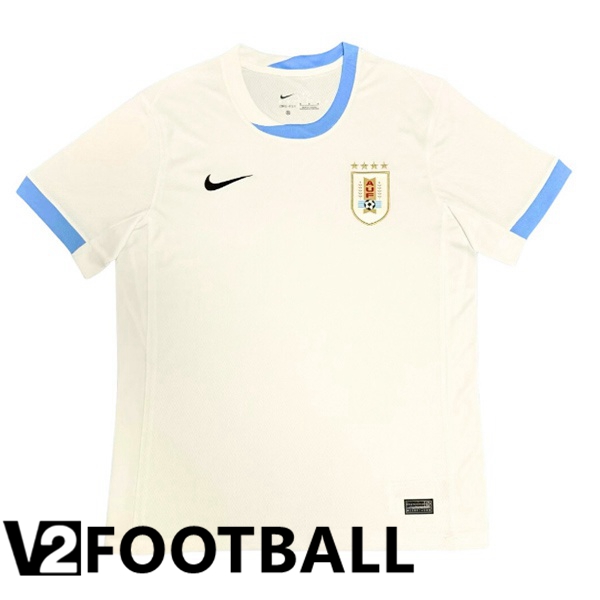 Uruguay Away Soccer Shirt White 2024/2025