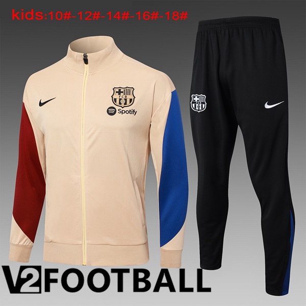 FC Barcelona Kids kit Training Jacket Suit Yellow 2024/2025