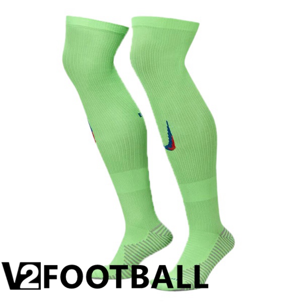 Barcelona Third Soccer Socks Green 2024/2025