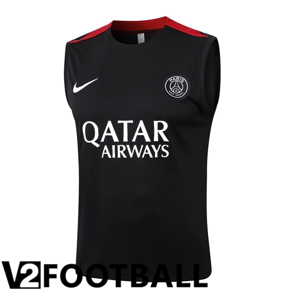 Paris PSG Gilet Soccer Black 2024/2025