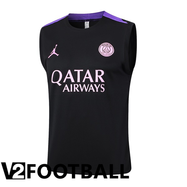 Paris PSG Gilet Soccer Black 2024/2025