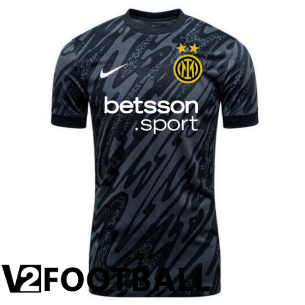 Inter Milan Goalkeeper Soccer Shirt Black 2024/2025