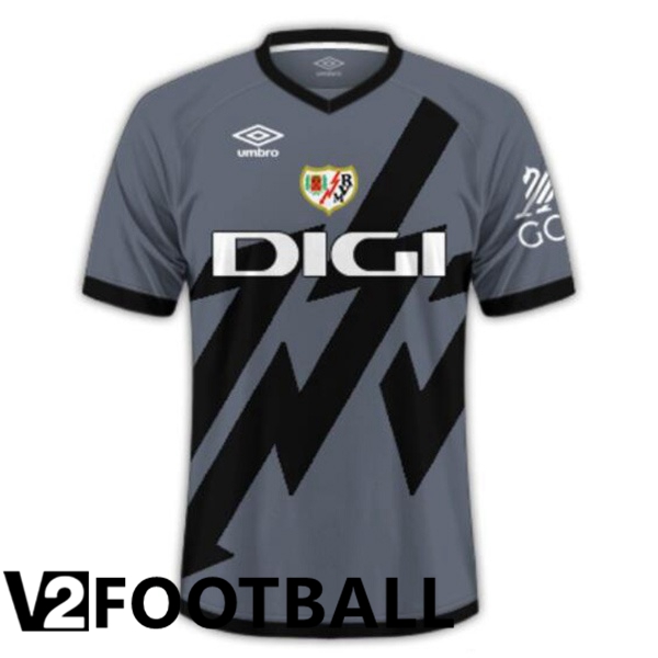 Rayo Vallecano Third Soccer Shirt Grey 2024/2025