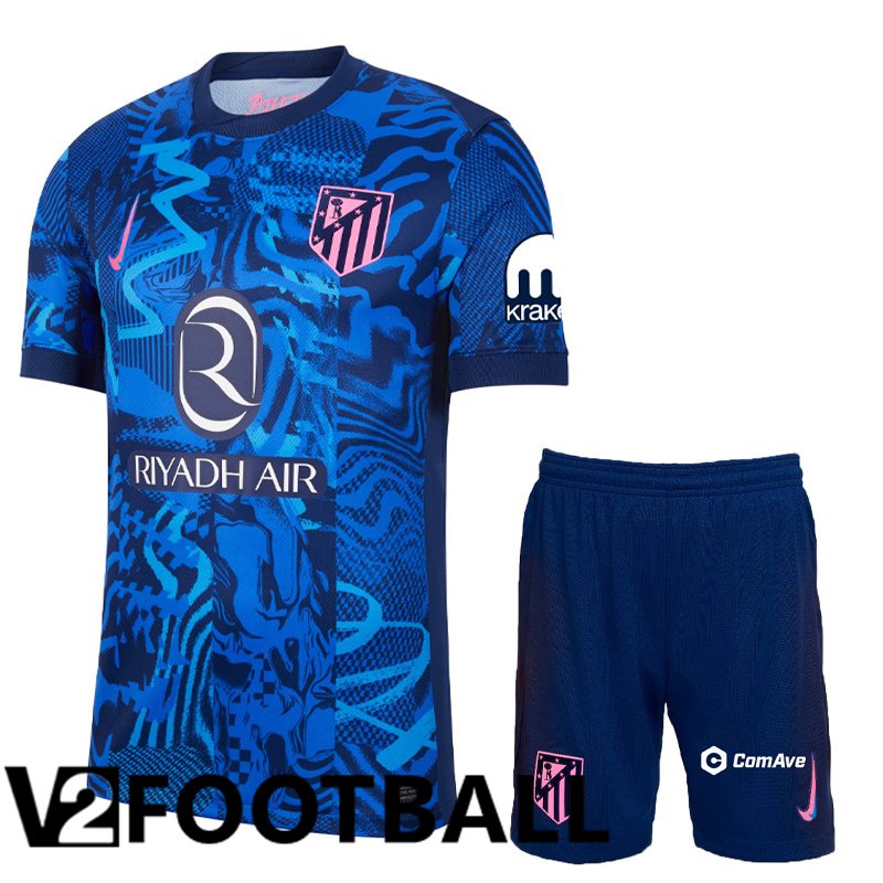 Atletico Madrid Third kit Soccer Shirt + Shorts 2024/2025